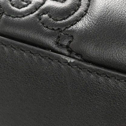 Gucci Calfskin GG Matelasse Medium Slim Chain Shoulder Bag Black Natural 11 of 14