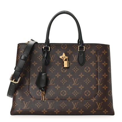 Louis Vuitton Monogram Flower Tote Black 1 of 10