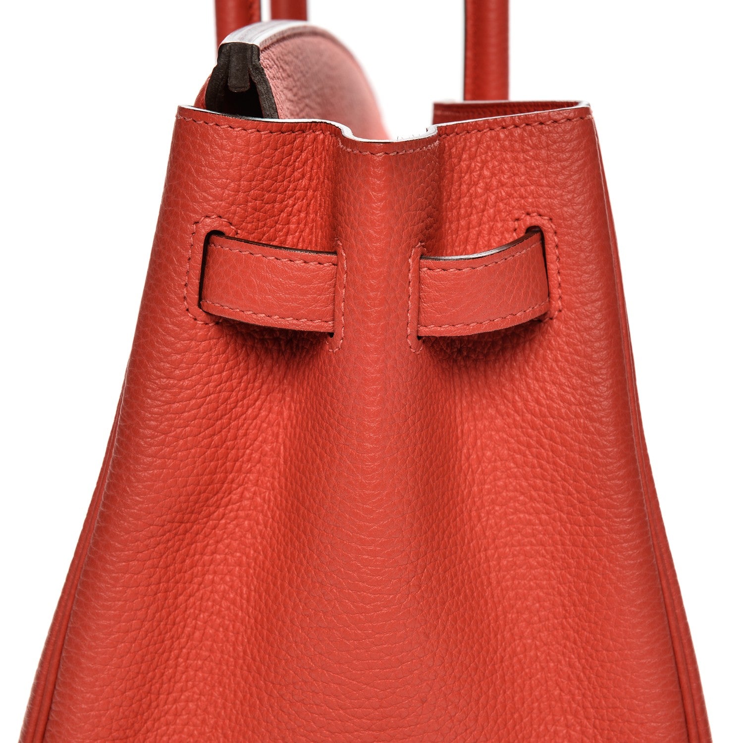 Hermes Taurillon Clemence Birkin 35 Rouge Pivoine 30 of 34