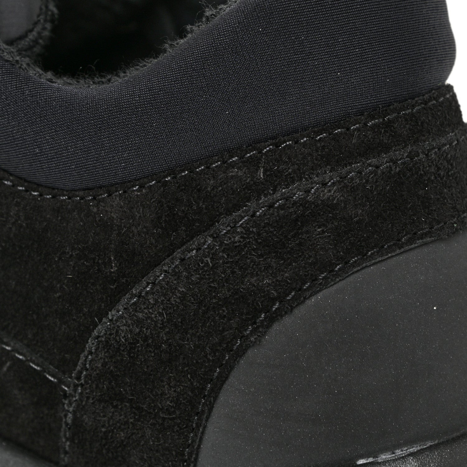 Chanel Nylon Calfskin Suede Calfskin CC Sneakers 39.5 Black 9 of 14