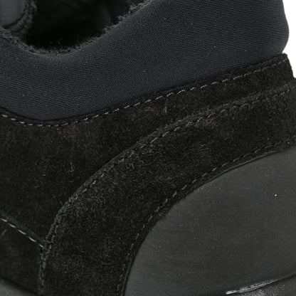 Chanel Nylon Calfskin Suede Calfskin CC Sneakers 39.5 Black 9 of 14