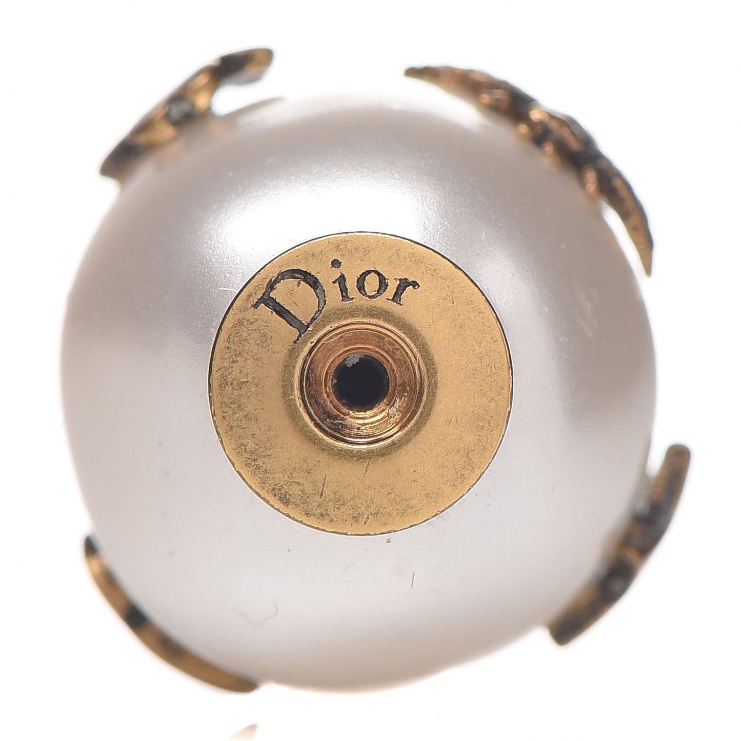 Pearl Mise En Dior Tribal Earrings Gold