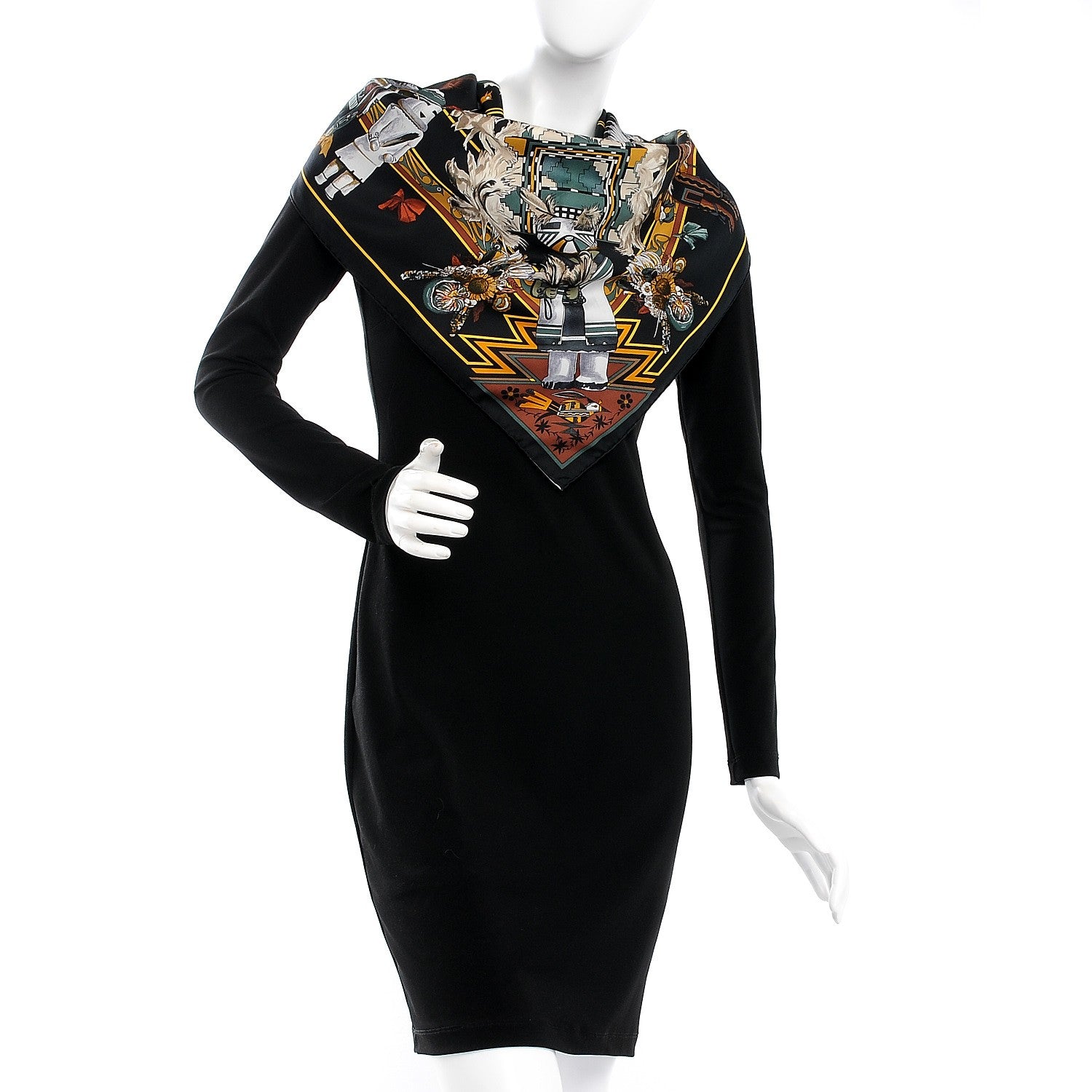 Hermes Silk Kachinas Scarf 90 2 of 3