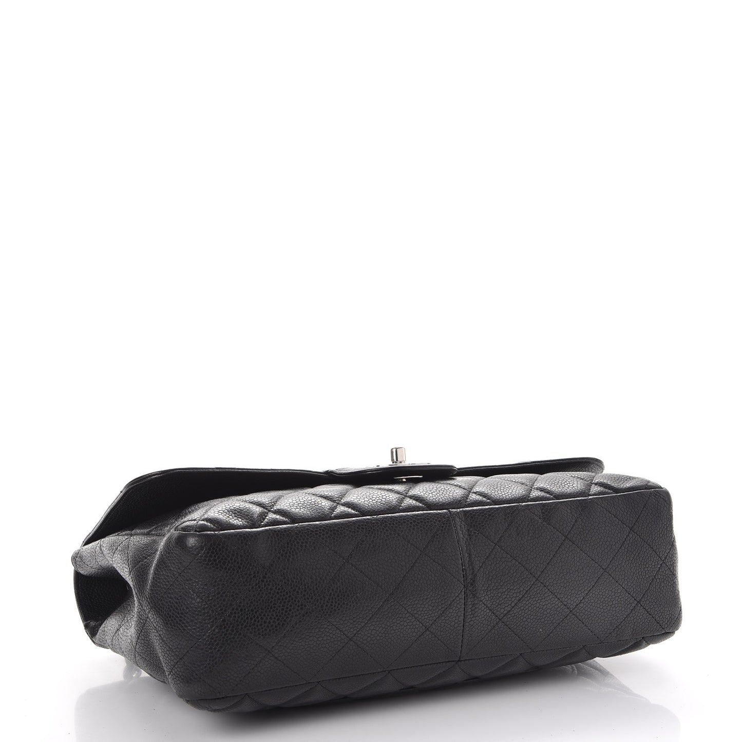 Caviar Quilted Jumbo Single Flap Black
