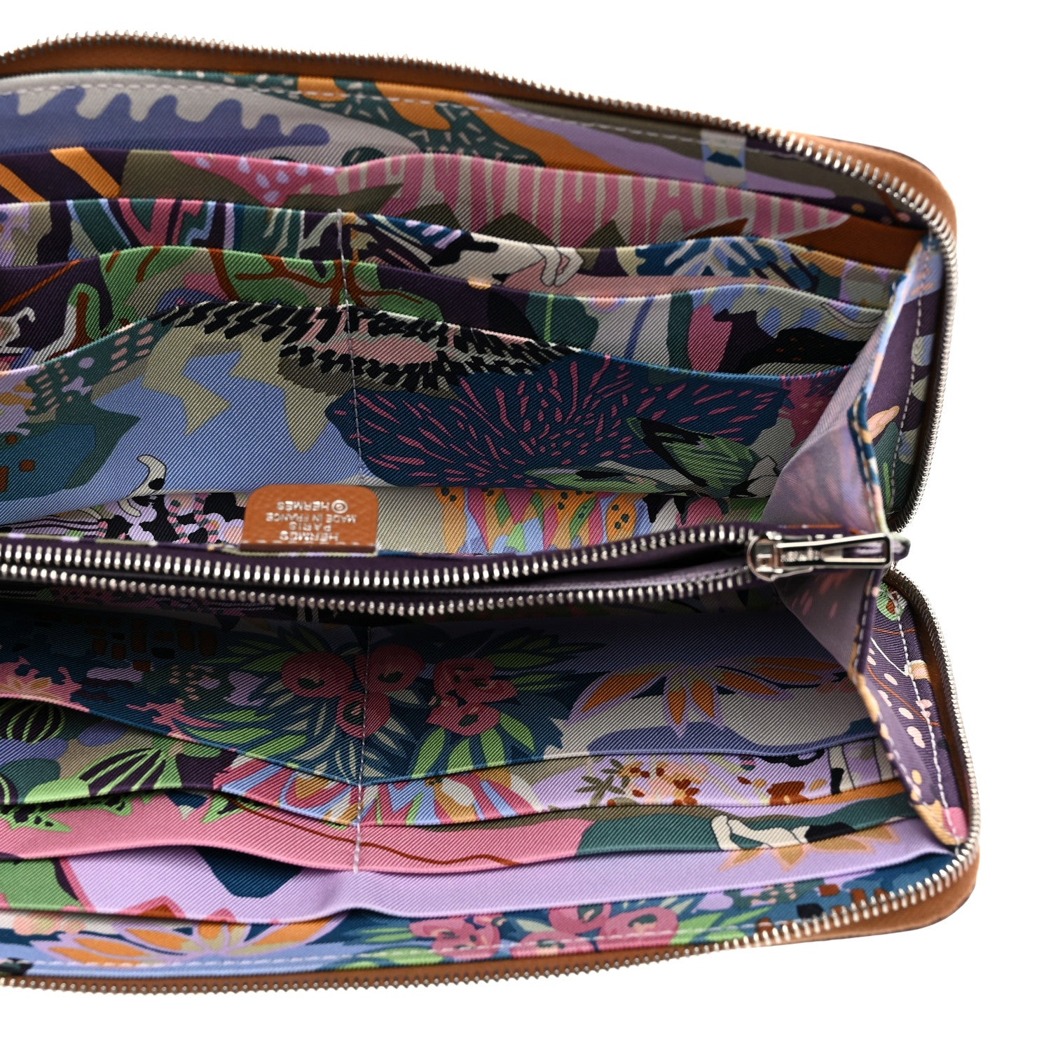 Hermes Epsom Silk'In Wallet Gold Cassis Vert Fizz 5 of 8