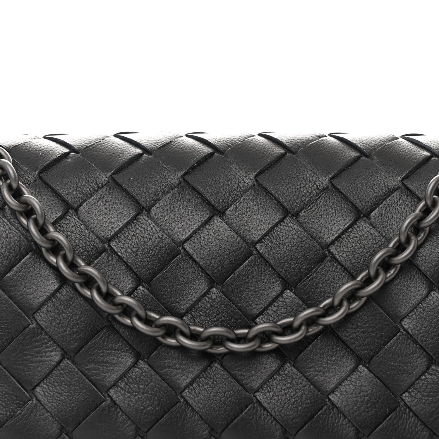 Bottega Veneta Nappa Intrecciato Mini Chain Messenger Black 8 of 11