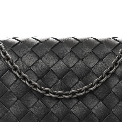 Bottega Veneta Nappa Intrecciato Mini Chain Messenger Black 8 of 11