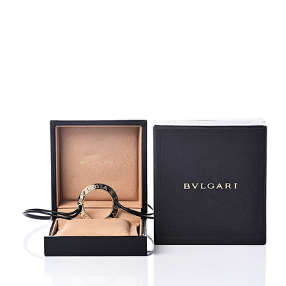 Bulgari 18K Yellow Gold Cord Pendant Necklace Black 5 of 5