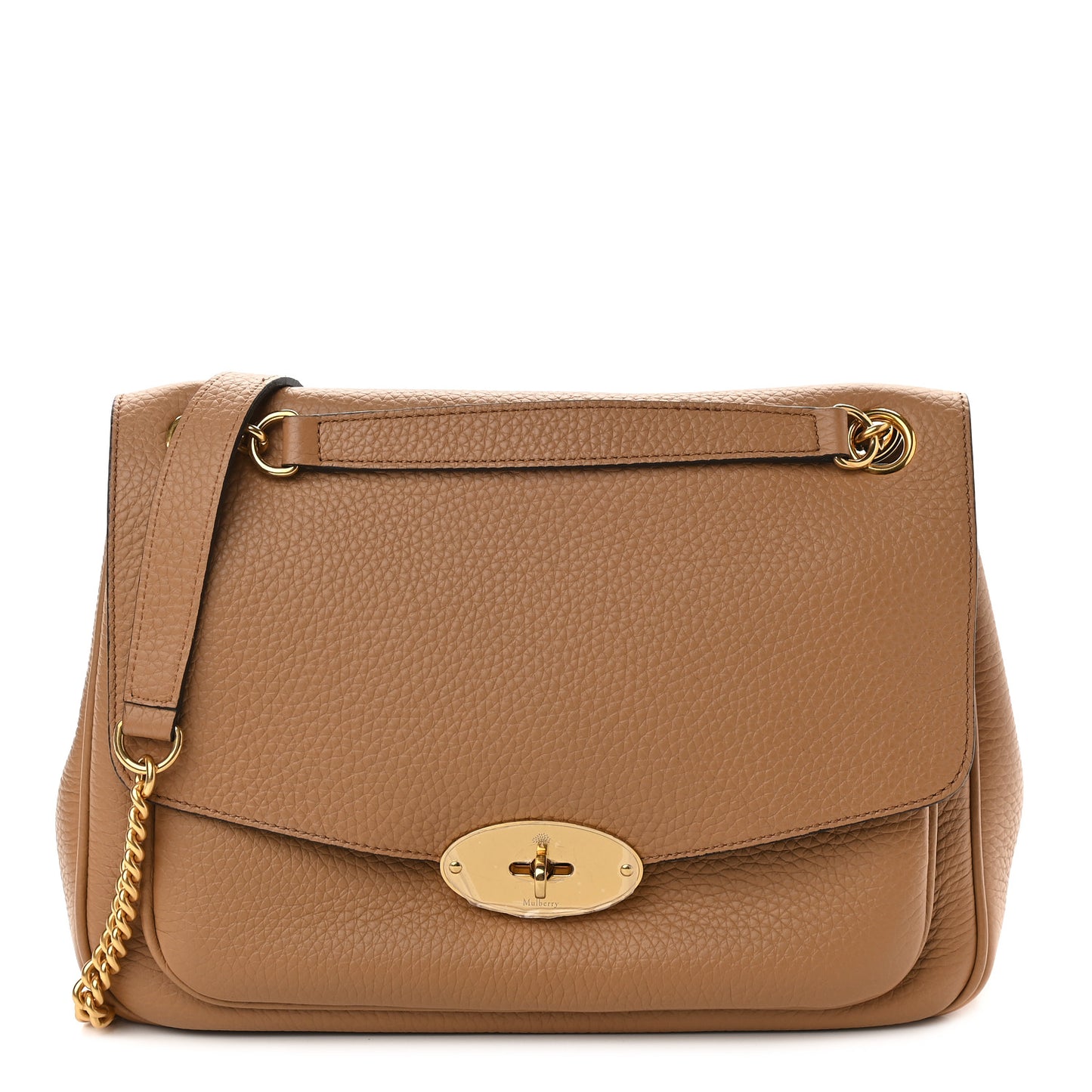 Heavy Grained Calfskin Darley Satchel Sable