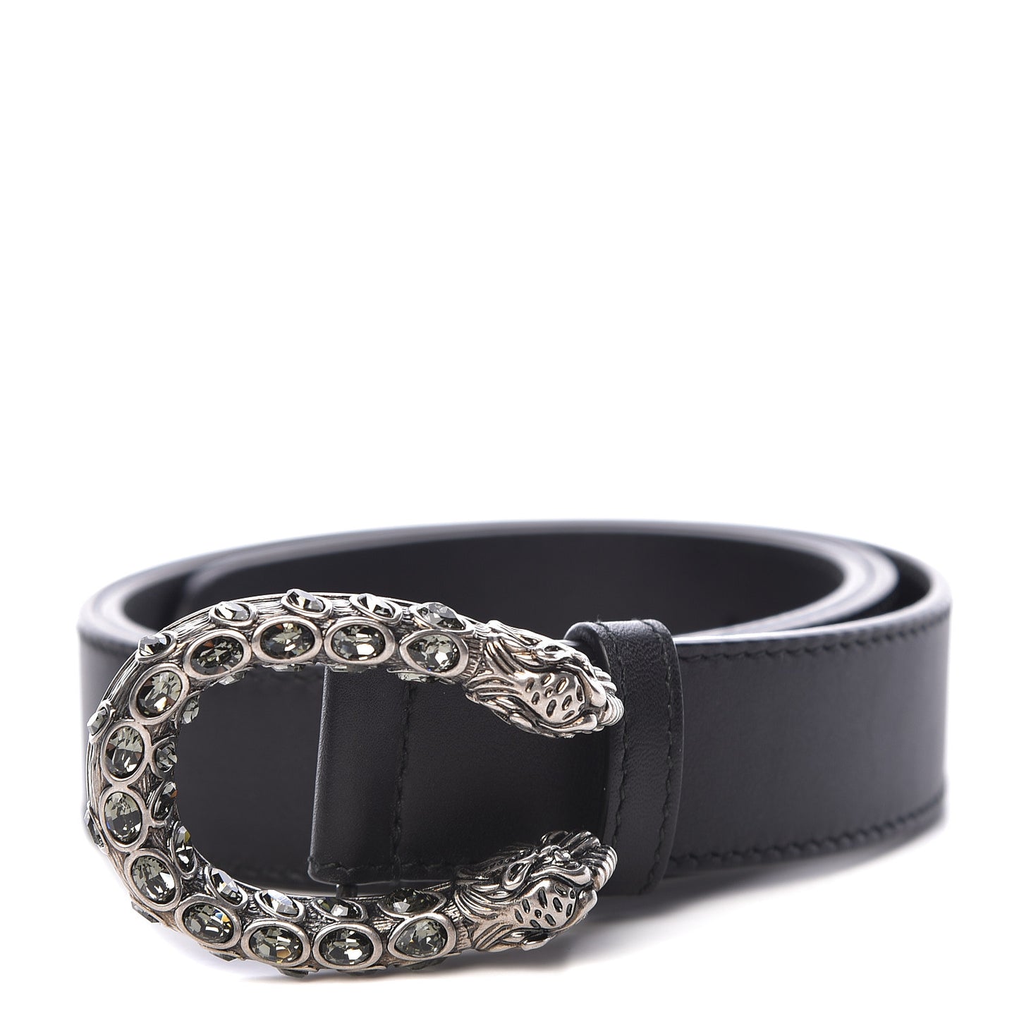 Moon Calfskin Crystal Dionysus 30mm Belt 85 34 Black Black Diamond