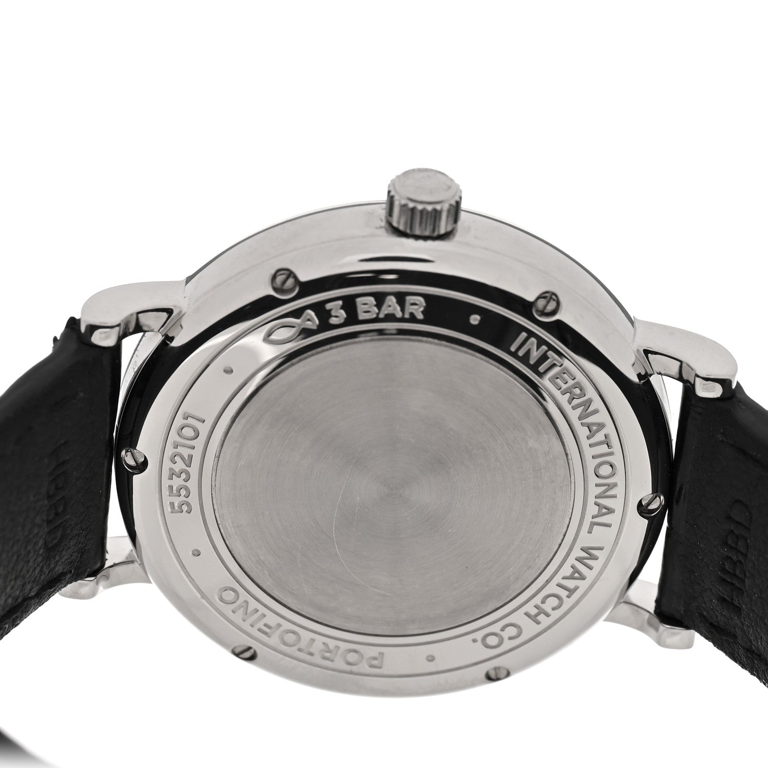 IWC Stainless Steel Alligator Diamond 37mm Portofino Automatic Watch Grey IW458104 4 of 5