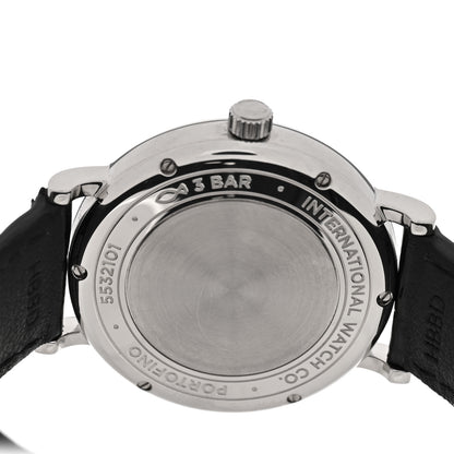 IWC Stainless Steel Alligator Diamond 37mm Portofino Automatic Watch Grey IW458104 4 of 5