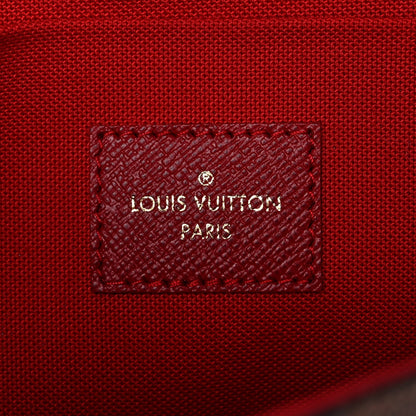 Louis Vuitton Damier Ebene Pochette Felicie Chain Wallet 6 of 12