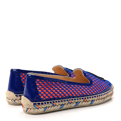 Christian Louboutin Neo Resille Patent Ivy Espapop Flat Espadrilles 36 Orange Elixir 4 of 9