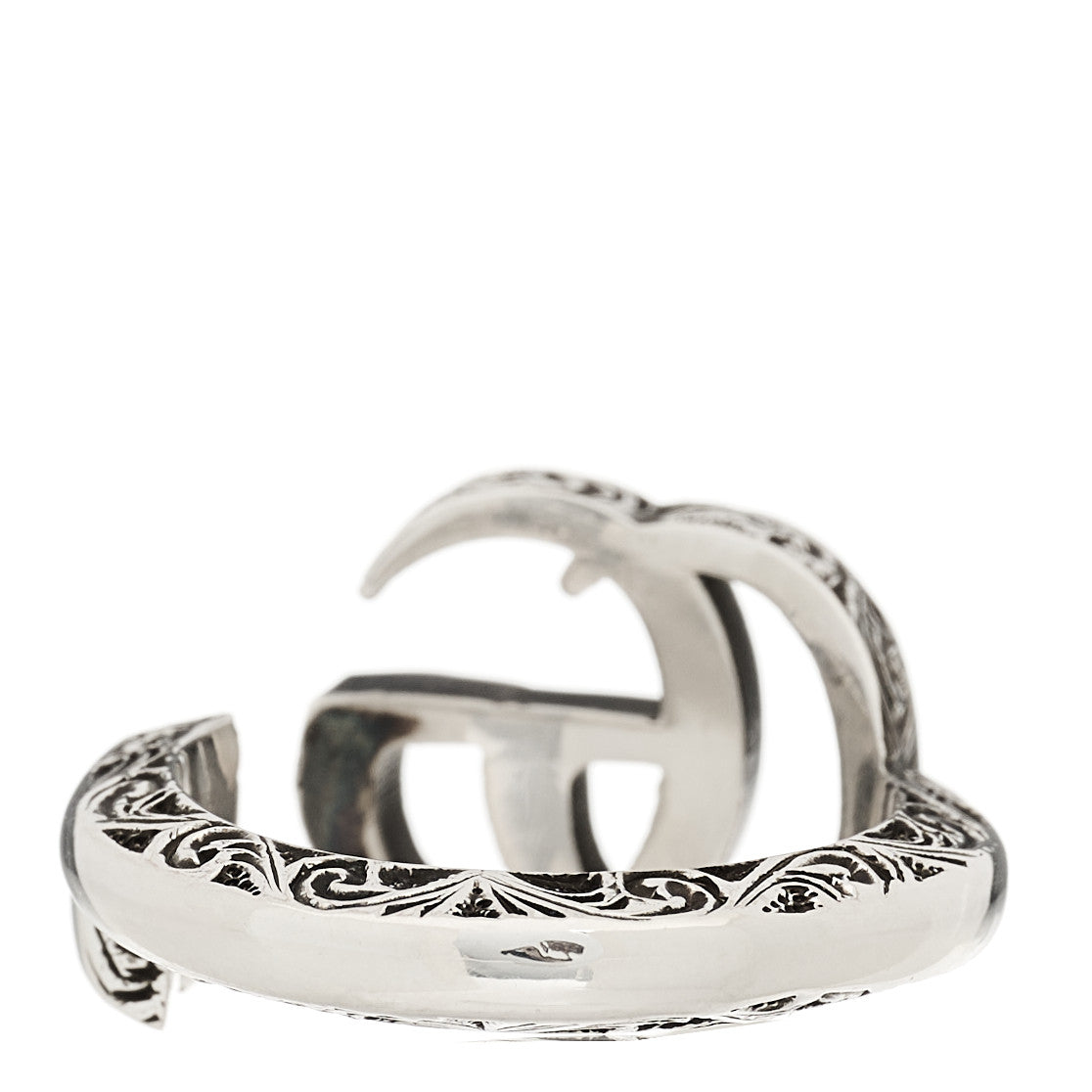 Gucci Sterling Silver GG Marmont Key Motif Ring 48 4.5 4 of 8