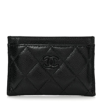 Chanel Caviar Quilted Incognito Card Holder Black 1 of 9