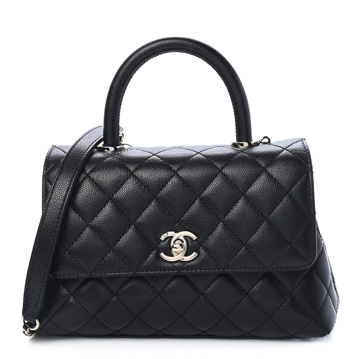 Chanel Caviar Quilted Mini Coco Handle Flap Black 1 of 9