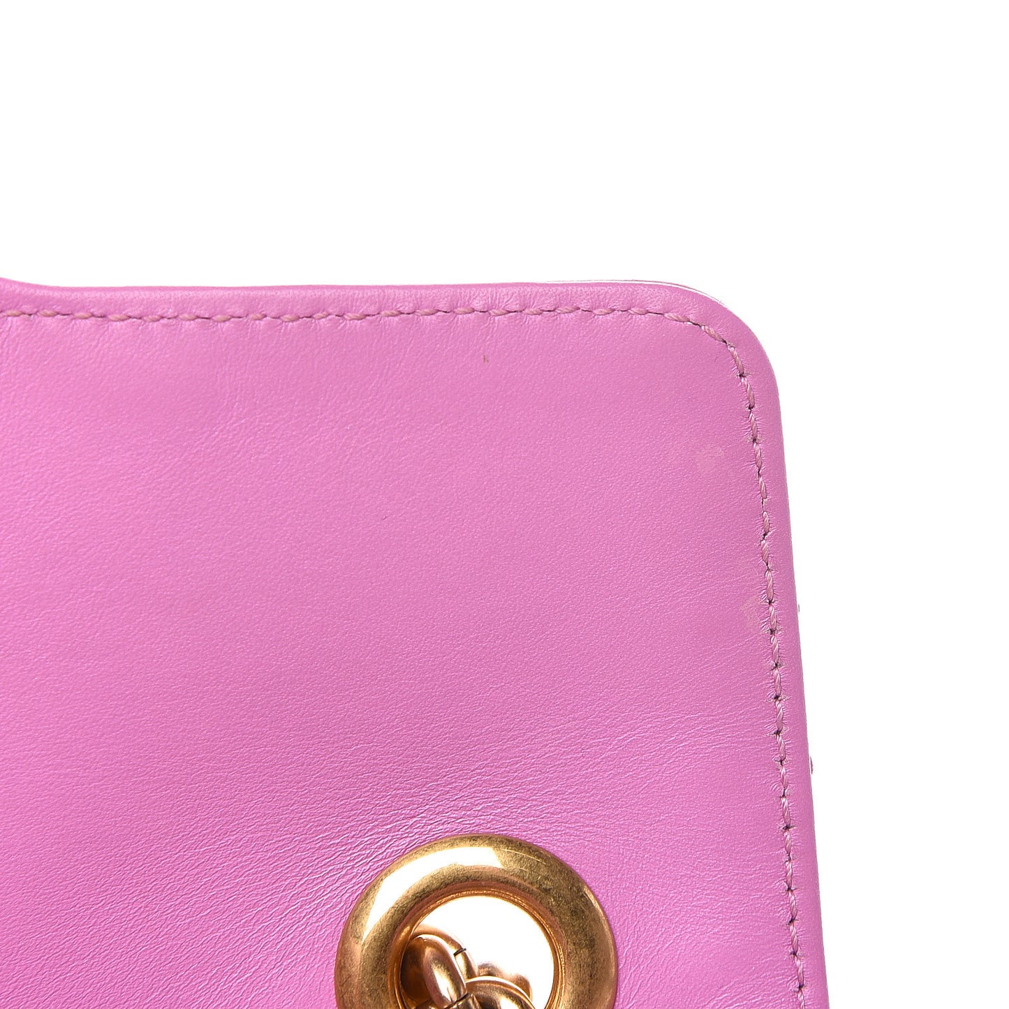 Calfskin Matelasse Mini GG Marmont Shoulder Bag Candy Mousse