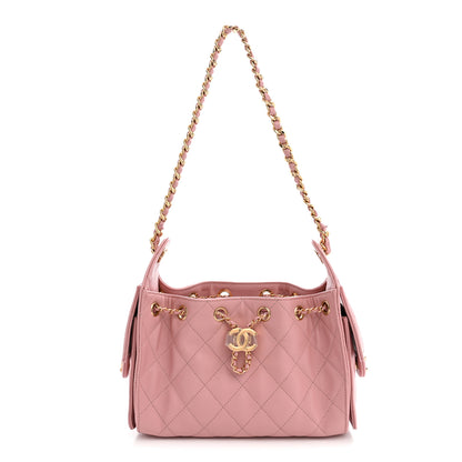 Chanel Caviar Quilted Mini Chanel 25 Handbag Pink 1 of 11