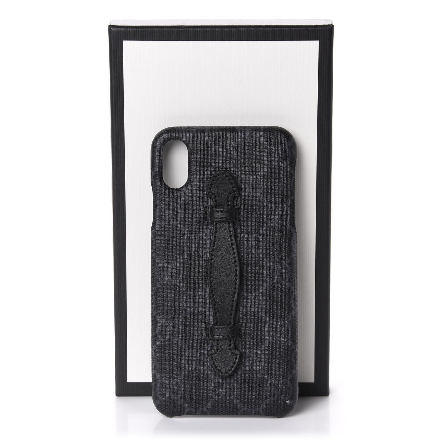 Gucci GG Supreme Monogram Top Handle iPhone XS Max Case Black 5 of 5