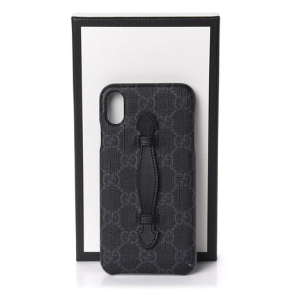 Gucci GG Supreme Monogram Top Handle iPhone XS Max Case Black 5 of 5