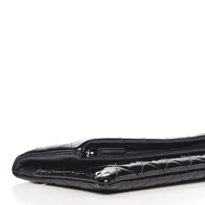Chanel Patent Calfskin Quilted Beauty CC Clutch Black 6 of 11