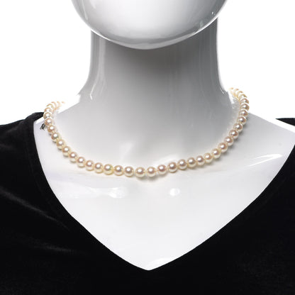 Mikimoto Sterling Silver Akoya Pearl 7-7.5mm Strand Necklace 17" 2 of 5