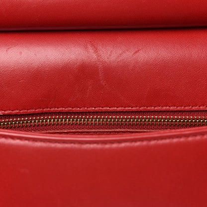 Dolce & Gabbana Lambskin Medium Embroidered Laser Cut Miss Sicily Satchel Red 14 of 14