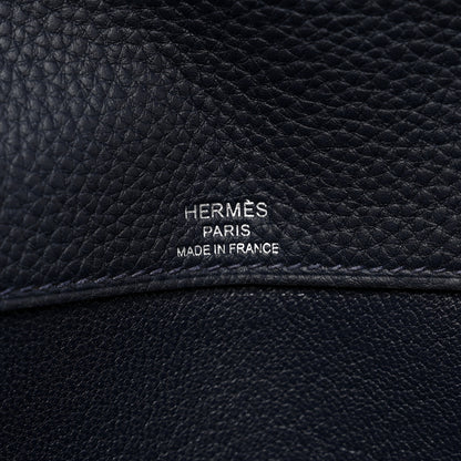 Hermes Togo Kelly Depeches 25 Pouch Bleu Nuit 6 of 8