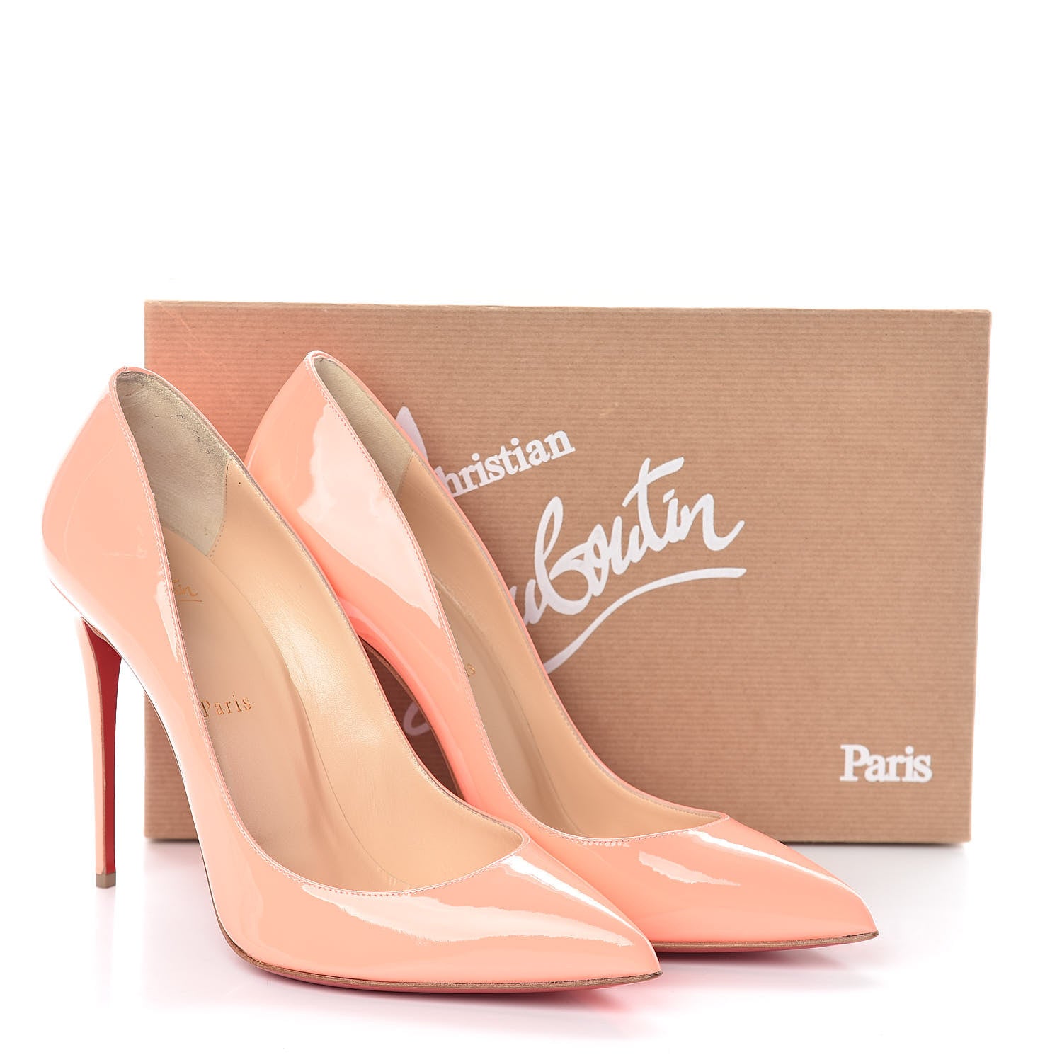 Christian Louboutin Patent Pigalle Follies 100 Pumps 41 Flamingo 8 of 8