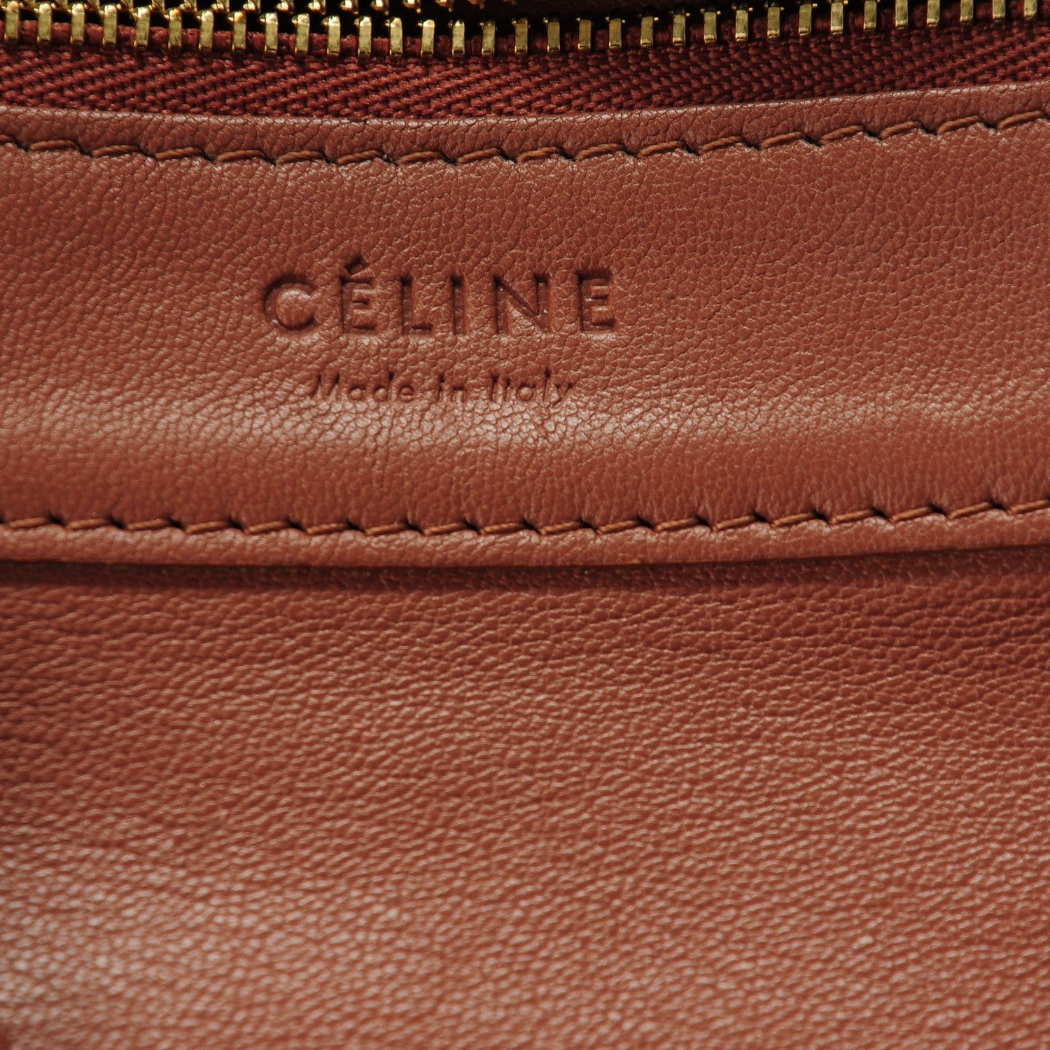 Celine Lambskin Horizontal Cabas Camel 6 of 8
