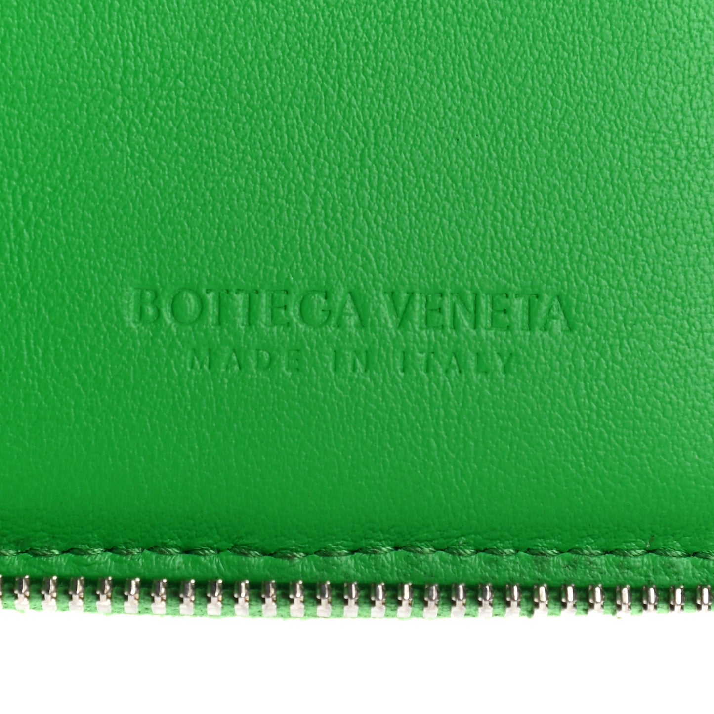 Nappa Maxi Intrecciato Zip Around Wallet Parakeet