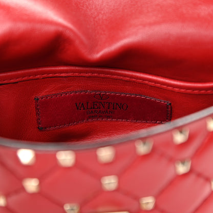 Valentino Garavani Nappa Small Rockstud Spike Shoulder Bag Rosso Valentino 6 of 9