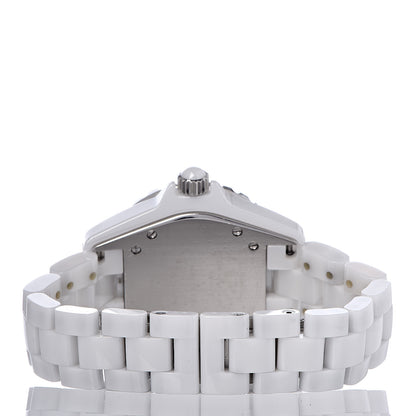 Chanel Stainless Steel Ceramic 33mm J12 Quartz Watch White 4 of 11