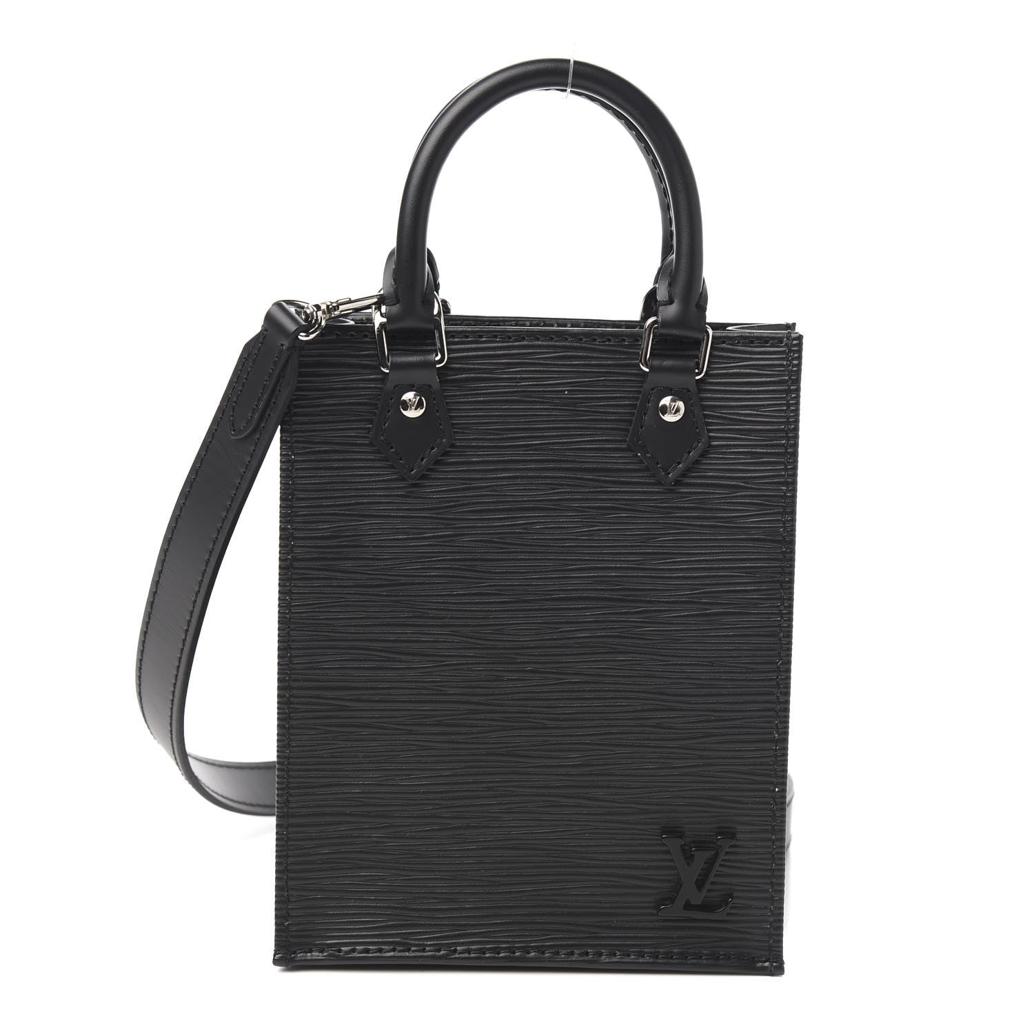 Louis Vuitton Epi Petit Sac Plat Black 1 of 9
