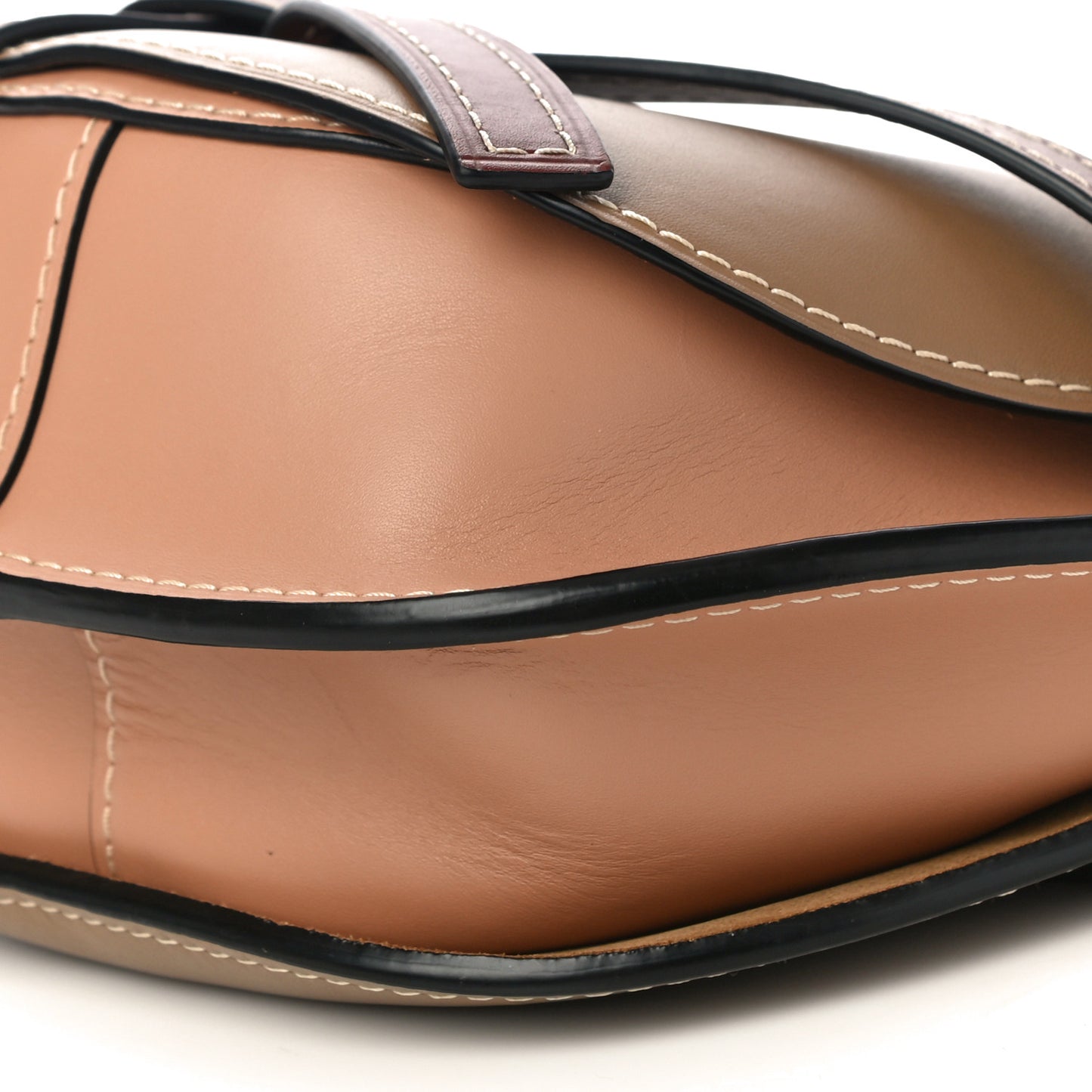 Calfskin Small Gate Crossbody Bag Taupe