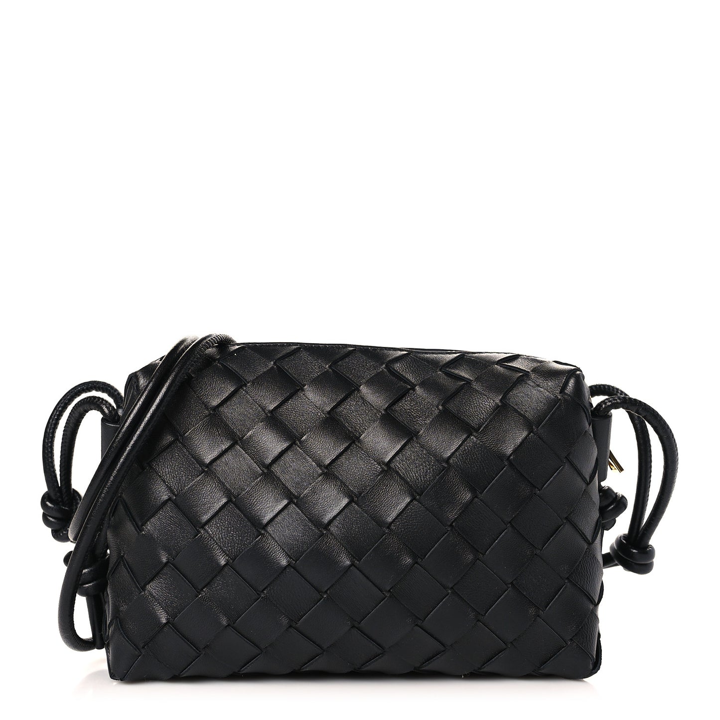Nappa Intrecciato Mini Loop Camera Bag Black