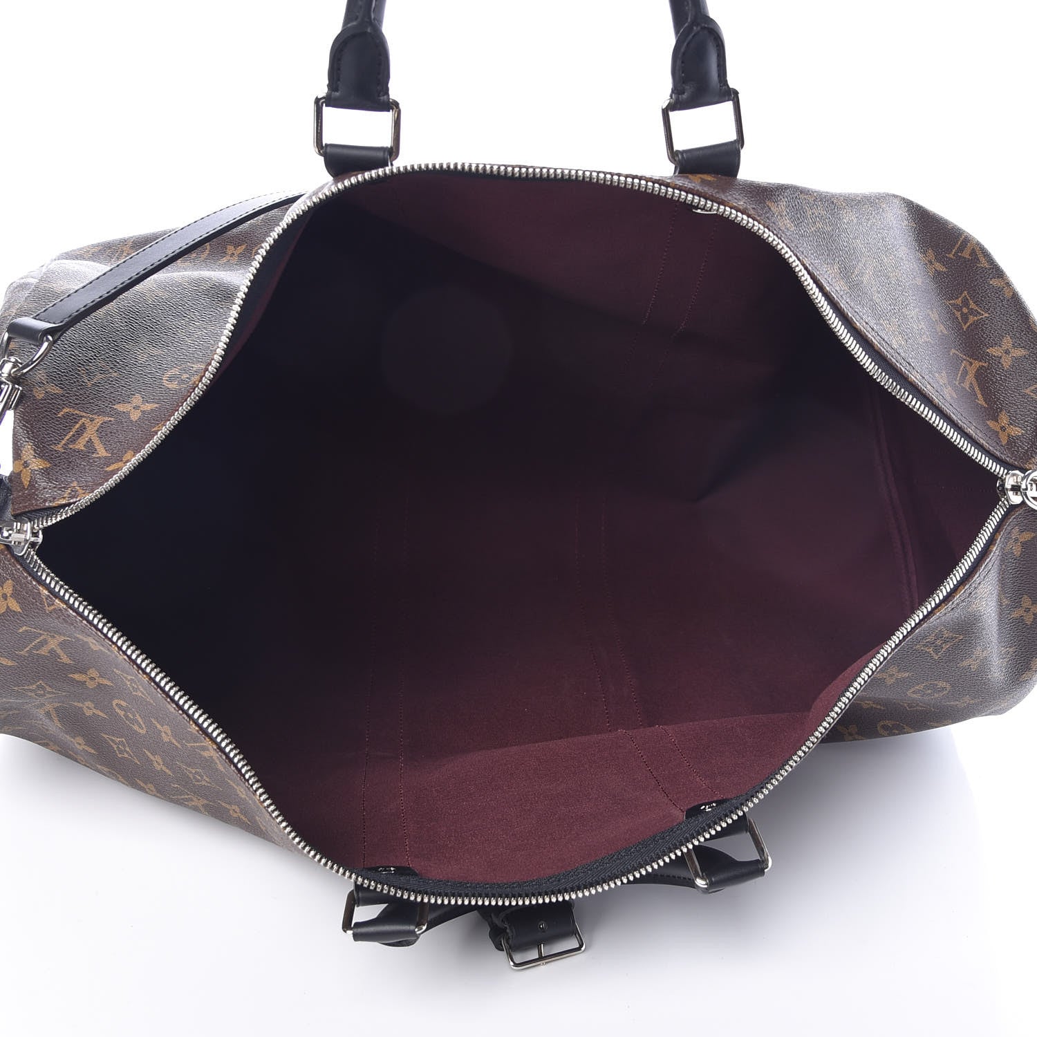 Louis Vuitton Monogram Macassar Keepall Bandouliere 55 5 of 12