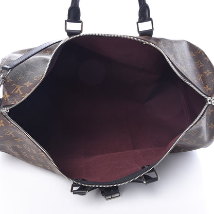 Louis Vuitton Monogram Macassar Keepall Bandouliere 55 5 of 12