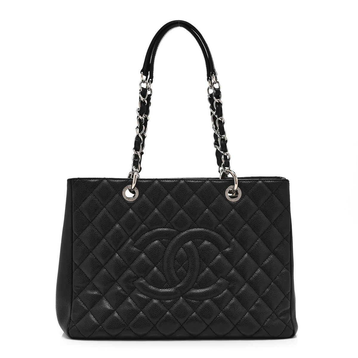 Chanel Caviar Quilted Grand Shopping Tote GST Black 1 of 12