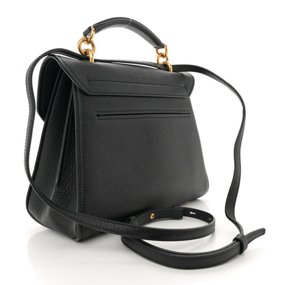 Salvatore Ferragamo Calfskin Small Margot Top Handle Satchel Black 3 of 10