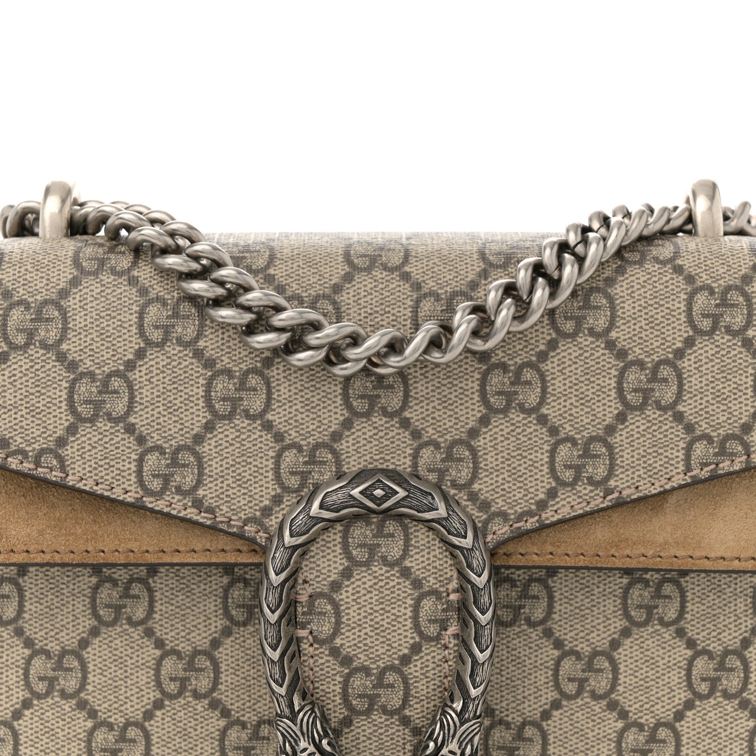 Gucci GG Supreme Monogram Mini Dionysus Shoulder Bag Taupe 8 of 11