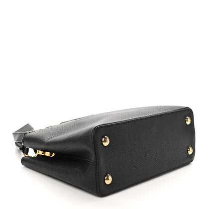 Louis Vuitton Taurillon Capucines PM  Black 4 of 10