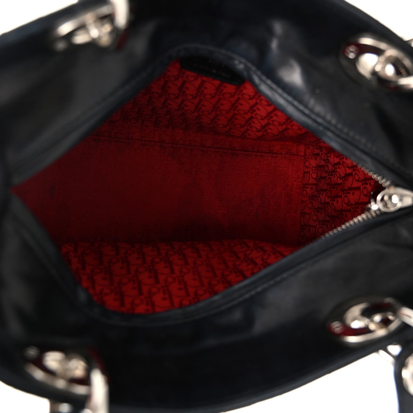 Lambskin Cannage Medium Lady Dior Black