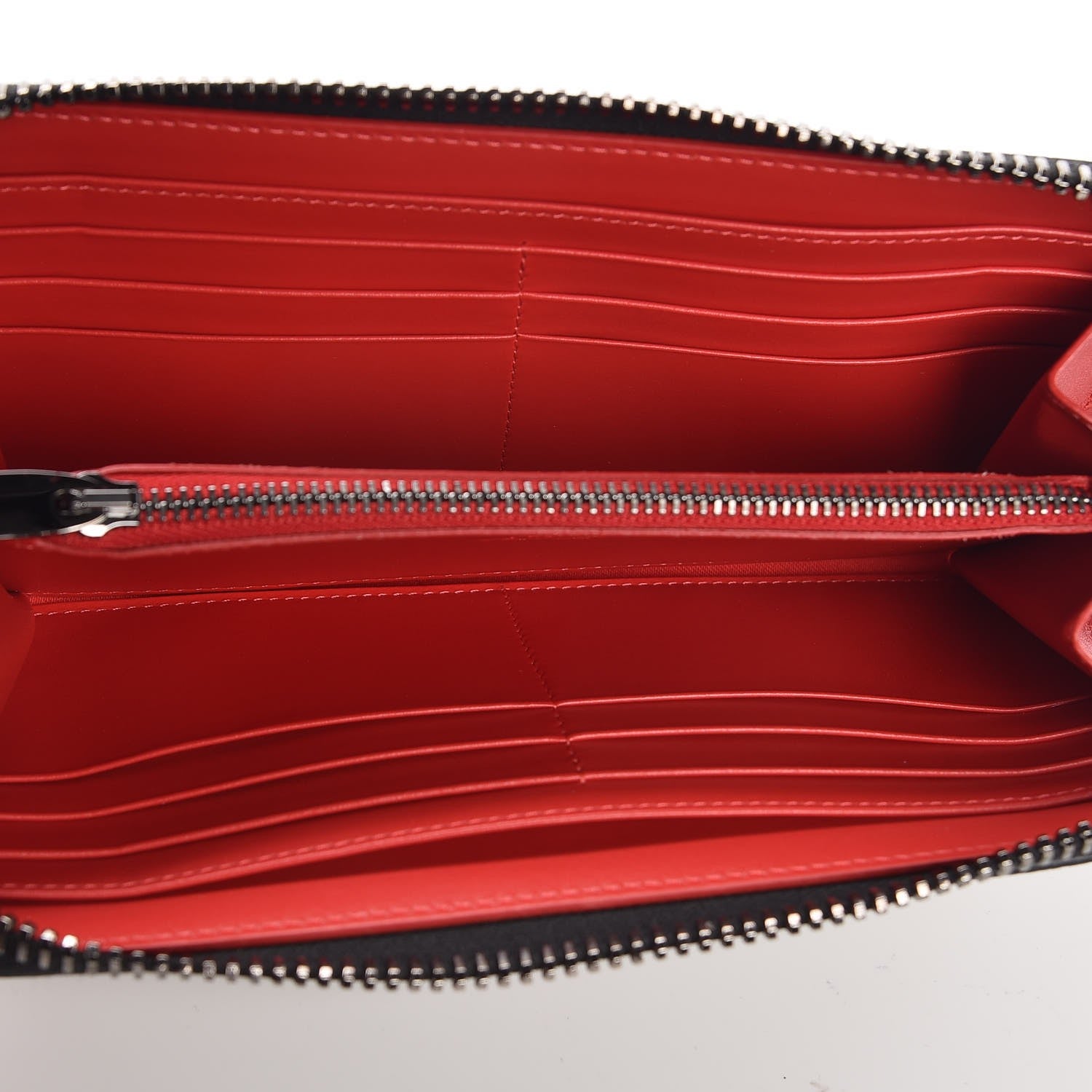 Christian Louboutin Calfskin Ecusson Panettone Zip Around Wallet Poivre Vert 5 of 8