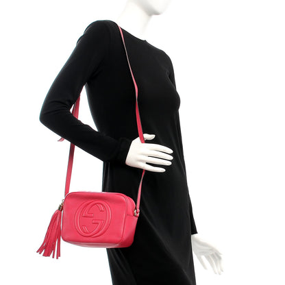 Gucci Pebbled Calfskin Small Soho Disco Bag Pink 2 of 7