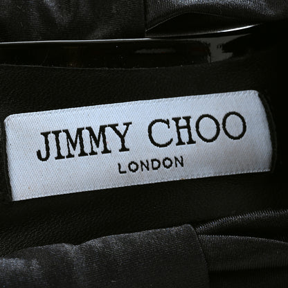 Jimmy Choo Wetlook Jersey Neoma 110 Sandals 39 Black 6 of 8