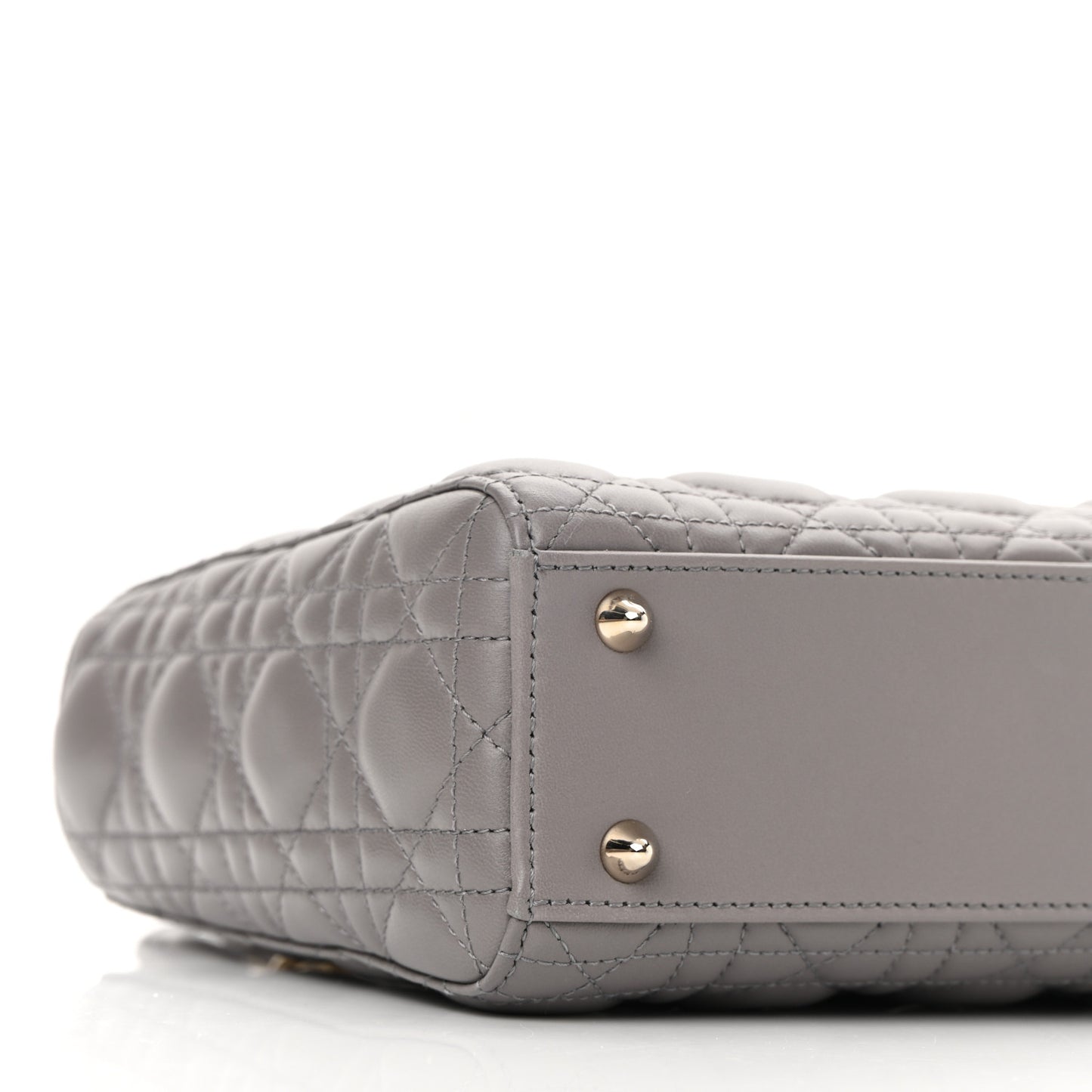 Lambskin Cannage Small My ABCDior Lady Dior Grey