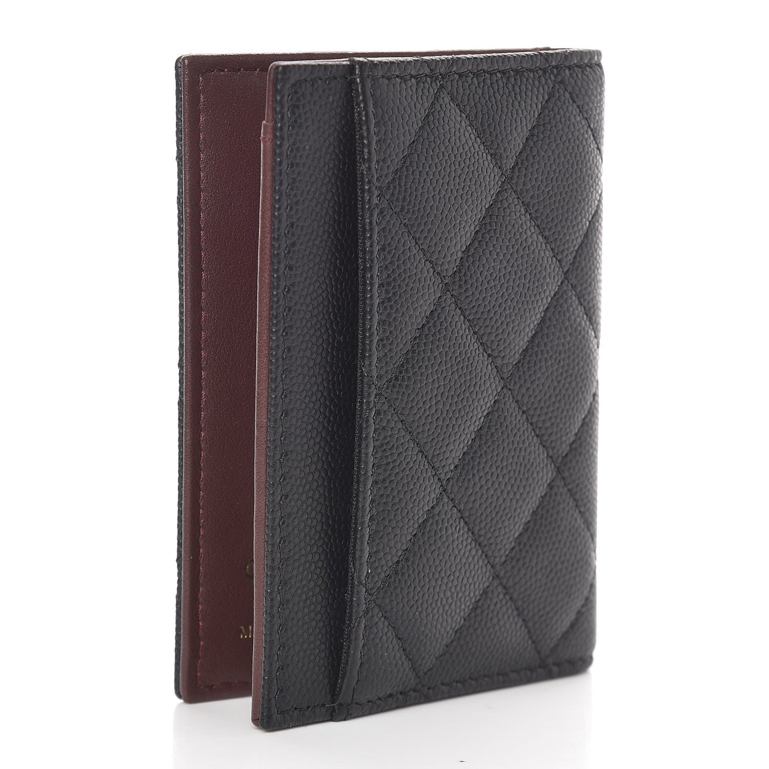 Chanel Caviar Quilted Card Holder Wallet Black 3 of 8