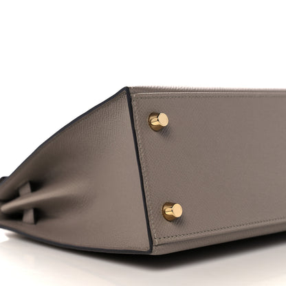 Hermes Epsom Kelly Sellier 25 Gris Asphalte 7 of 38